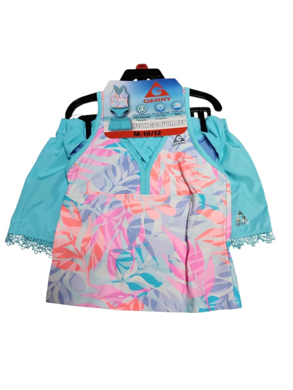 Gerry Youth 3pc Swim Set Nwt Size 10/12
